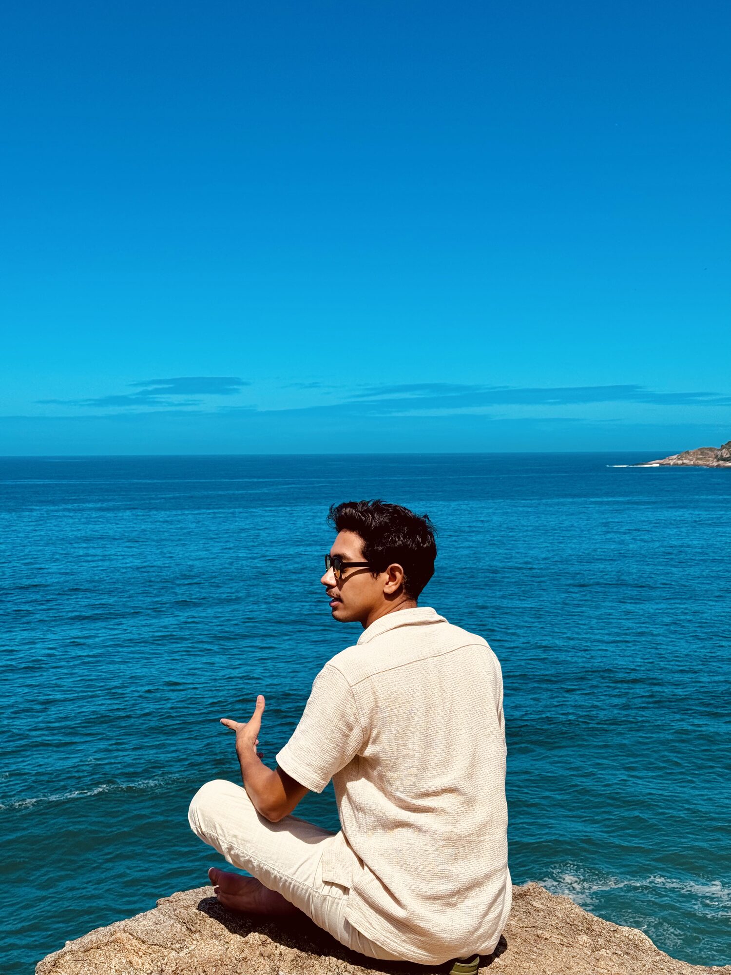 Quiet moment by the sea